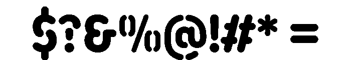 FAIRELinkStencil Condensed Font OTHER CHARS