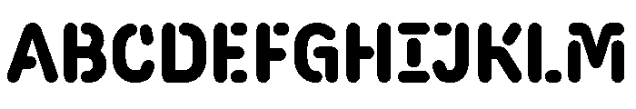 FAIRELinkStencil Condensed Font UPPERCASE