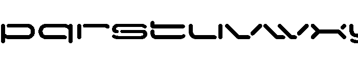 FAIRELinkStencil ExtraWide Instance Font LOWERCASE