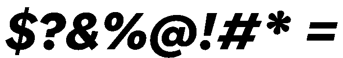 FAIRELumaSans BlackItalic Instance Font OTHER CHARS