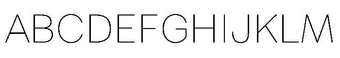 FAIRELumaSans Hairline Instance Font UPPERCASE