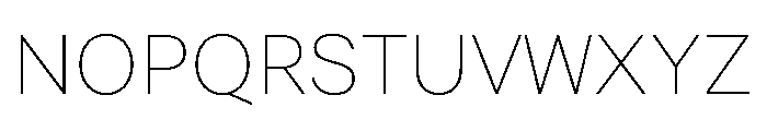 FAIRELumaSans Hairline Instance Font UPPERCASE
