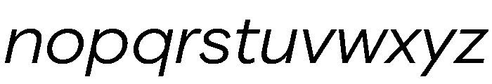FAIRELumaSans LightItalic Instance Font LOWERCASE