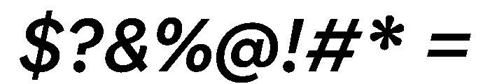FAIRELumaSans MediumItalic Instance Font OTHER CHARS