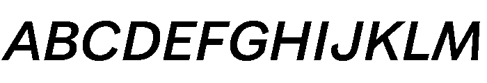 FAIRELumaSans MediumItalic Instance Font UPPERCASE