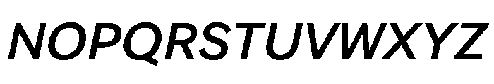 FAIRELumaSans MediumItalic Instance Font UPPERCASE