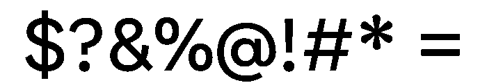 FAIRELumaSans Regular Instance Font OTHER CHARS