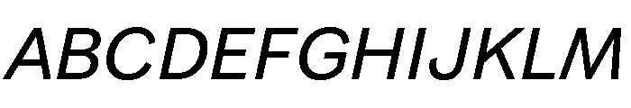 FAIRELumaSans RegularItalic Instance Font UPPERCASE