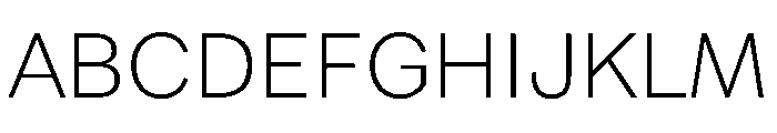 FAIRELumaSans Thin Instance Font UPPERCASE