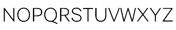 FAIRELumaSans Thin Instance Font UPPERCASE
