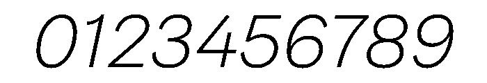 FAIRELumaSans ThinItalic Instance Font OTHER CHARS