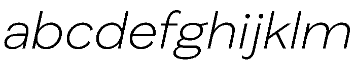 FAIRELumaSans ThinItalic Instance FONT