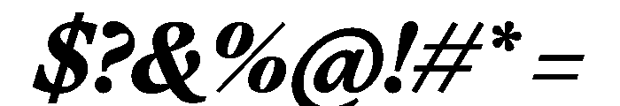 FAIREOctave BlackItalic Instance Font OTHER CHARS