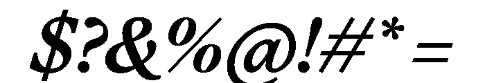 FAIREOctave BoldItalic Instance Font OTHER CHARS