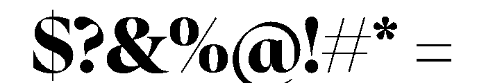 FAIREOctave DisplayBlack Instance Font OTHER CHARS
