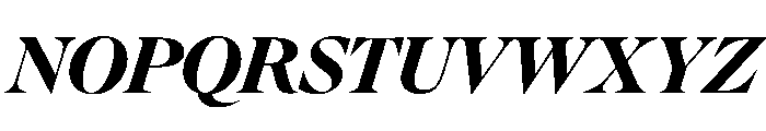 FAIREOctave DisplayBlackItalic Instance Font UPPERCASE