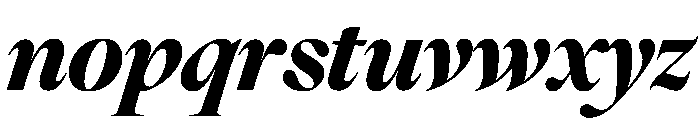 FAIREOctave DisplayBlackItalic Instance Font LOWERCASE