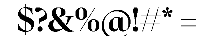 FAIREOctave DisplayBold Instance Font OTHER CHARS