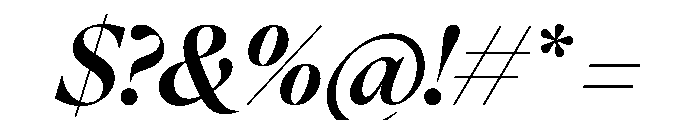 FAIREOctave DisplayBoldItalic Instance Font OTHER CHARS