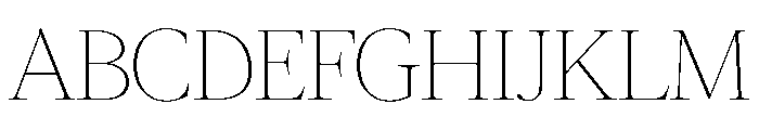 FAIREOctave DisplayHairline Instance Font UPPERCASE