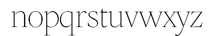 FAIREOctave DisplayHairline Instance Font LOWERCASE