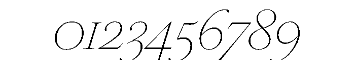 FAIREOctave DisplayHairlineItalic Instance Font OTHER CHARS