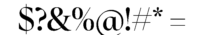 FAIREOctave DisplayMedium Instance Font OTHER CHARS