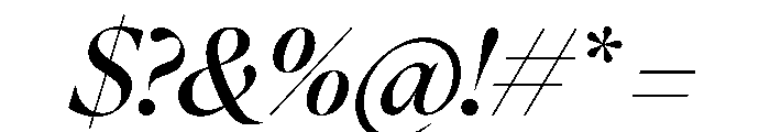 FAIREOctave DisplayMediumItalic Instance Font OTHER CHARS