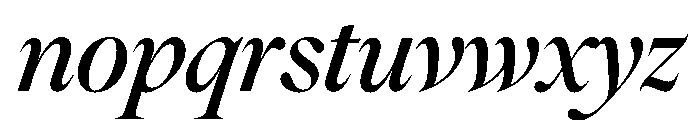 FAIREOctave DisplayMediumItalic Instance Font LOWERCASE