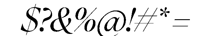 FAIREOctave DisplayRegularItalic Instance Font OTHER CHARS