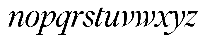 FAIREOctave DisplayRegularItalic Instance Font LOWERCASE