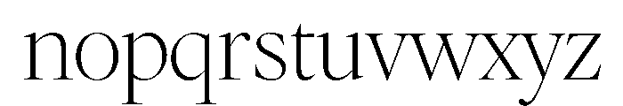 FAIREOctave DisplayThin Instance Font LOWERCASE