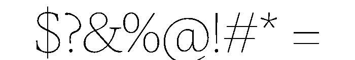 FAIREOctave Hairline Instance Font OTHER CHARS