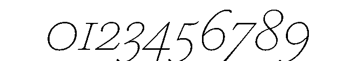 FAIREOctave HairlineItalic Instance Font OTHER CHARS