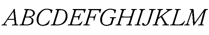 FAIREOctave LightItalic Instance Font UPPERCASE