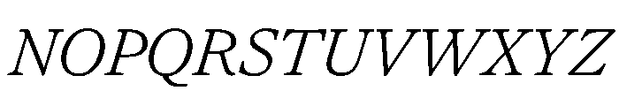 FAIREOctave LightItalic Instance Font UPPERCASE