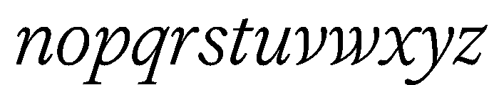 FAIREOctave LightItalic Instance Font LOWERCASE