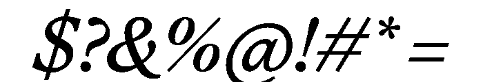 FAIREOctave MediumItalic Instance Font OTHER CHARS