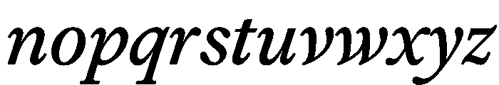FAIREOctave MediumItalic Instance Font LOWERCASE