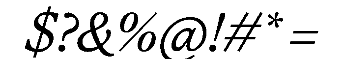 FAIREOctave RegularItalic Instance Font OTHER CHARS