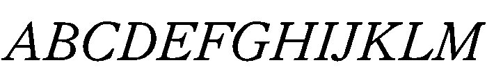 FAIREOctave RegularItalic Instance Font UPPERCASE
