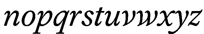 FAIREOctave RegularItalic Instance Font LOWERCASE