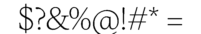 FAIREOctave Thin Instance Font OTHER CHARS