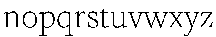 FAIREOctave Thin Instance Font LOWERCASE