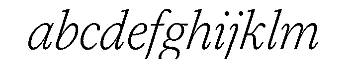 FAIREOctave ThinItalic Instance FONT