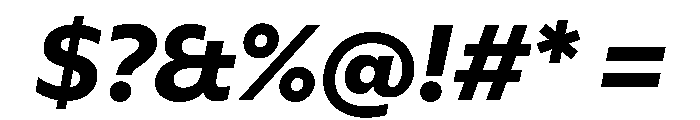 FAIREPalme BlackItalic Instance Font OTHER CHARS