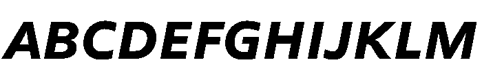 FAIREPalme BlackItalic Instance Font UPPERCASE
