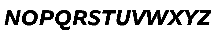 FAIREPalme BlackItalic Instance Font UPPERCASE