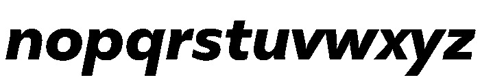 FAIREPalme BlackItalic Instance Font LOWERCASE