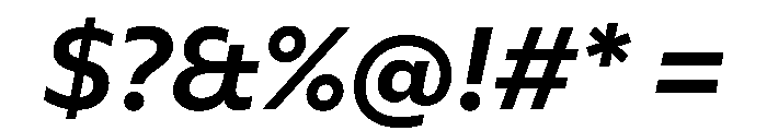 FAIREPalme BoldItalic Instance Font OTHER CHARS
